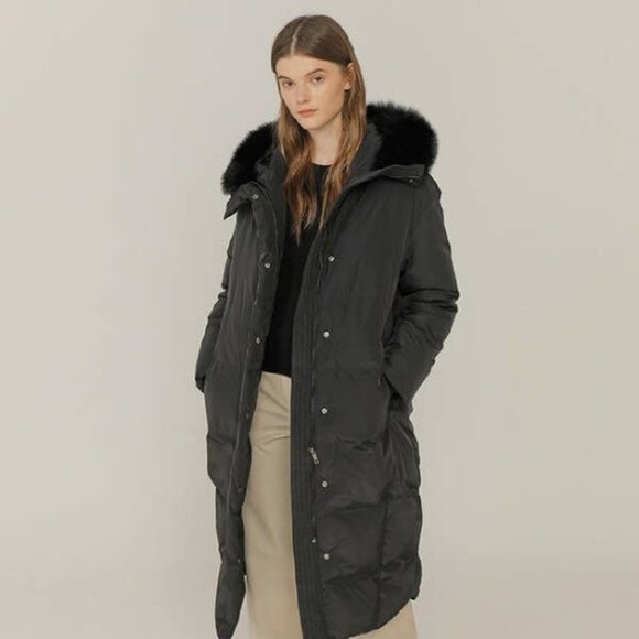 On&On Grey Long Puffer coat (XS) - Picture 6 of 6